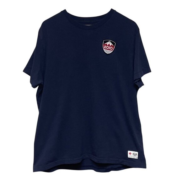 Hudson Bay Co Canada Men's 2010 Winter Olympics Blue T-Shirt Short Sleeve Large - Picture 1 of 8